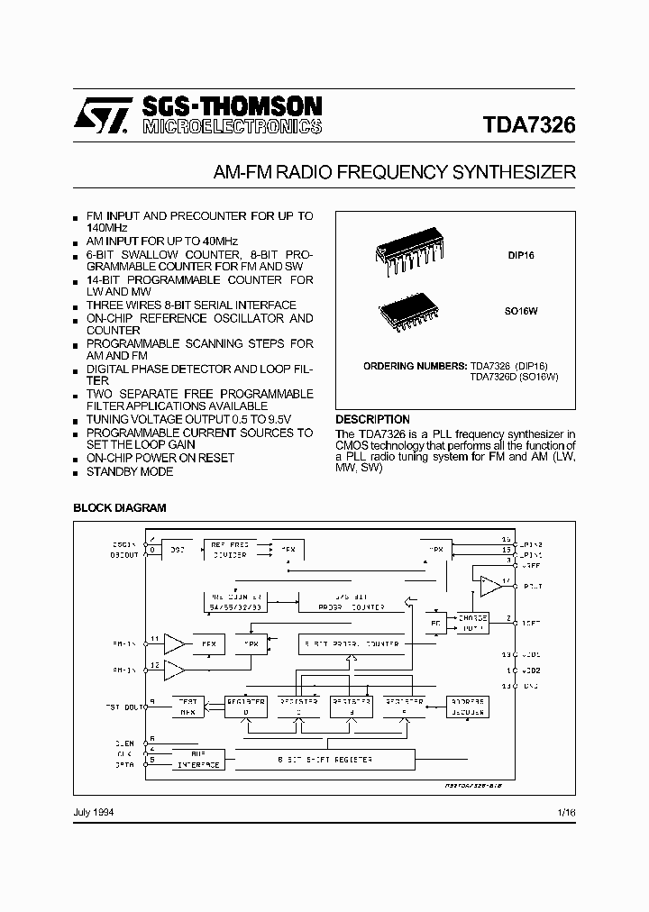 TDA7326_3110135.PDF Datasheet