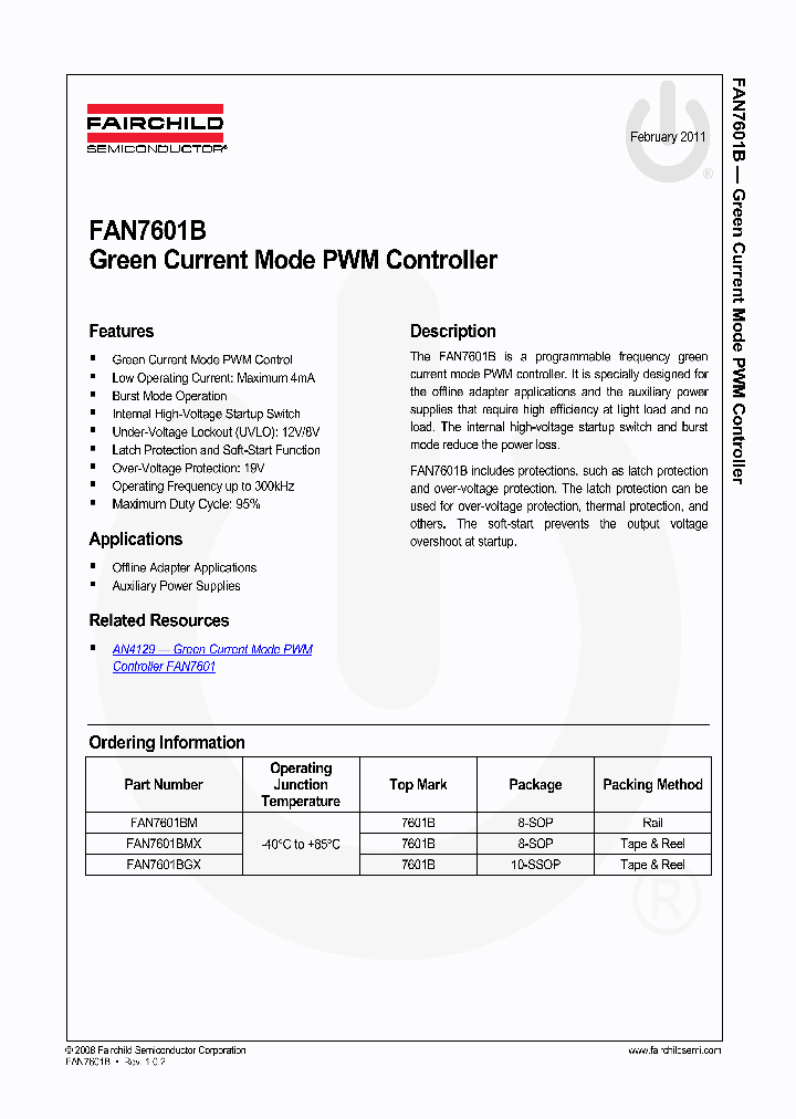 FAN7601B11_3111749.PDF Datasheet