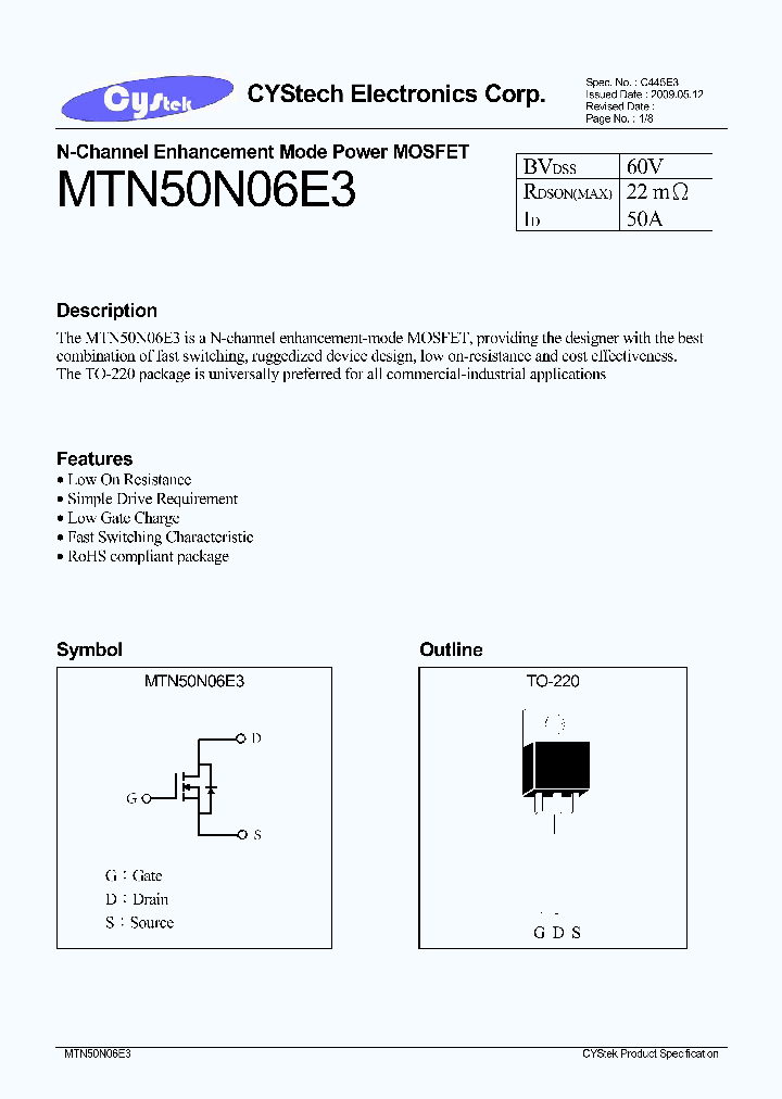 MTN50N06E3_3112076.PDF Datasheet