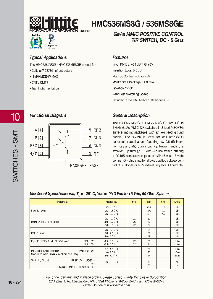HMC536MS8GE_3112722.PDF Datasheet