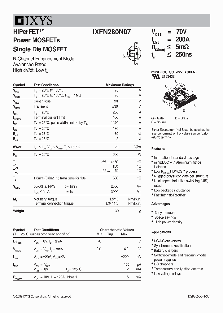 IXFN280N0708_3113623.PDF Datasheet