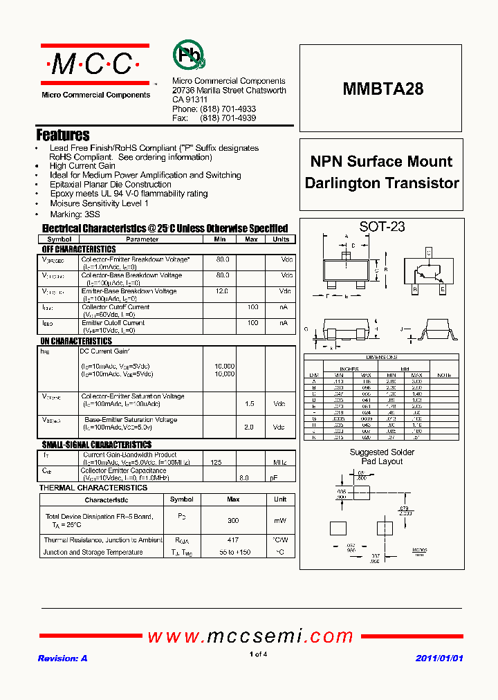 MMBTA28_3113522.PDF Datasheet
