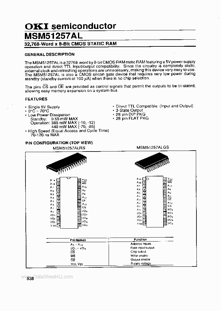 MSM51257AL_3114787.PDF Datasheet