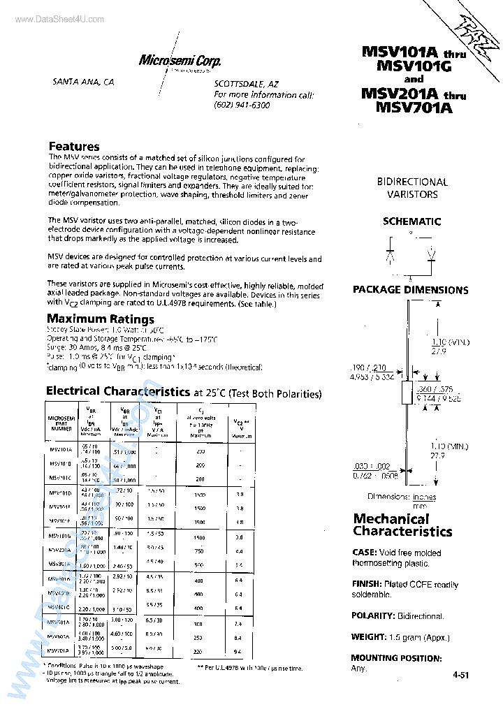MSV301A_3115209.PDF Datasheet