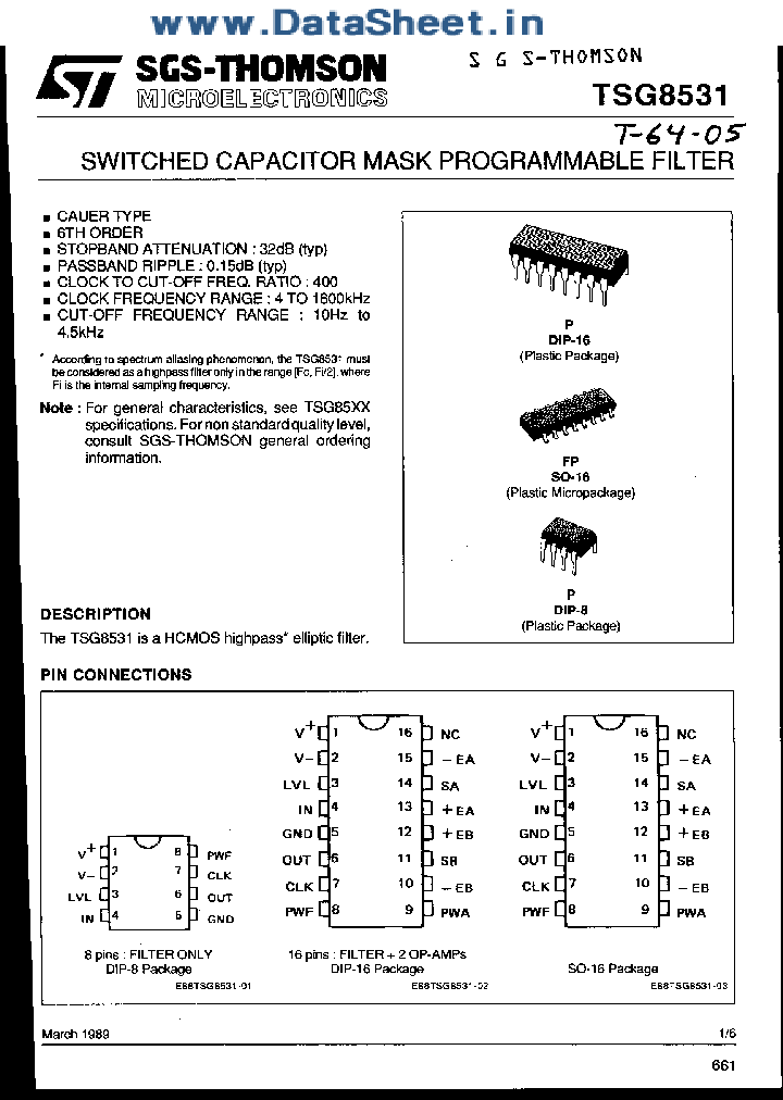 TSG8531_3116125.PDF Datasheet