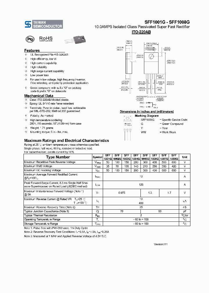 SFF1001G_3116506.PDF Datasheet