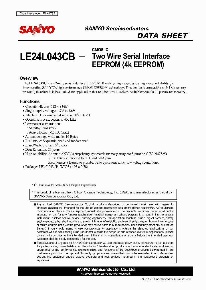 LE24L043CB_3118180.PDF Datasheet