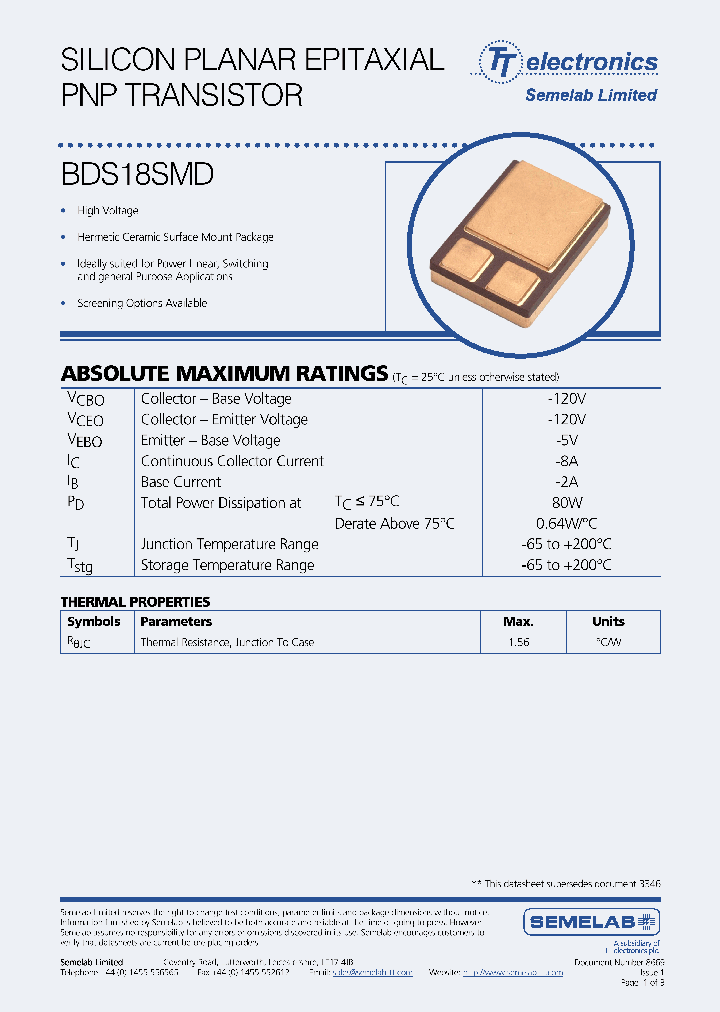 BDS18SMD_3119645.PDF Datasheet