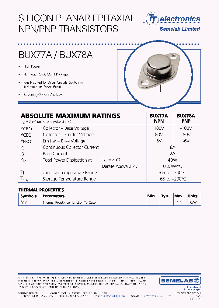 BUX77A_3120642.PDF Datasheet