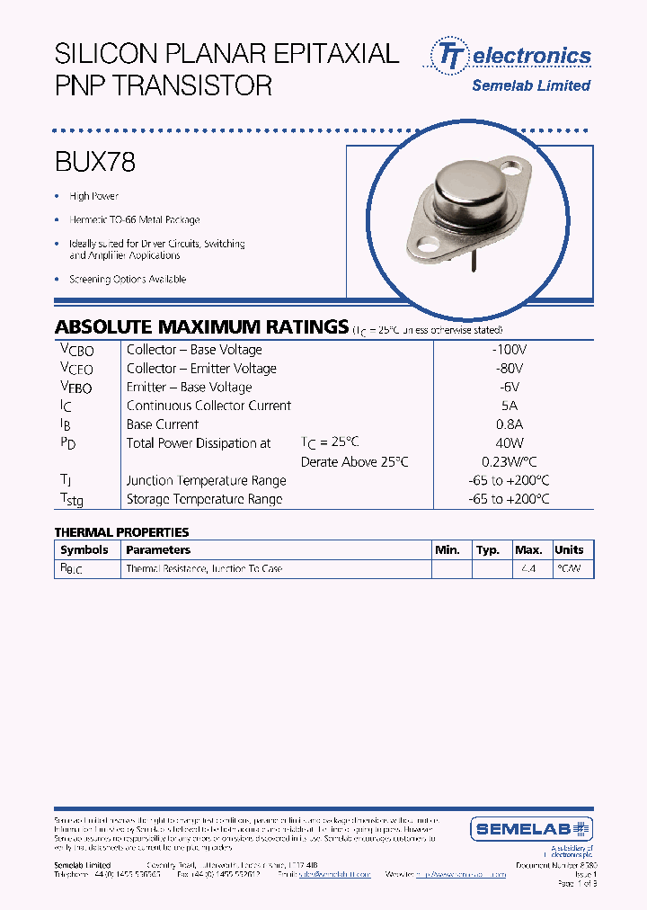 BUX78_3120647.PDF Datasheet