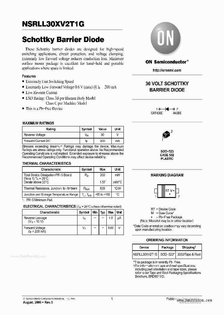 NSRLL30XV2T1G_3120893.PDF Datasheet