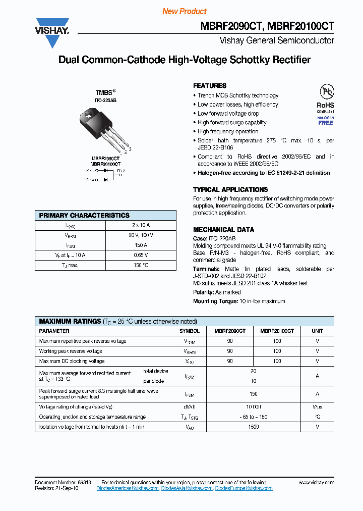 MBRF20100CT_3121334.PDF Datasheet