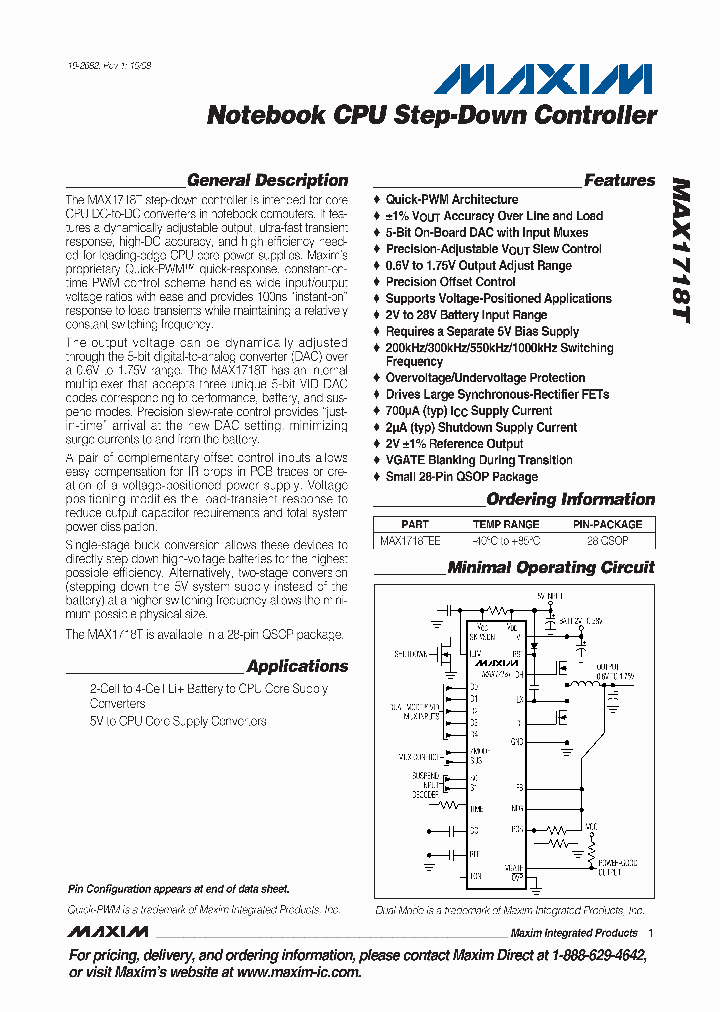 MAX1718TEEI_3121976.PDF Datasheet