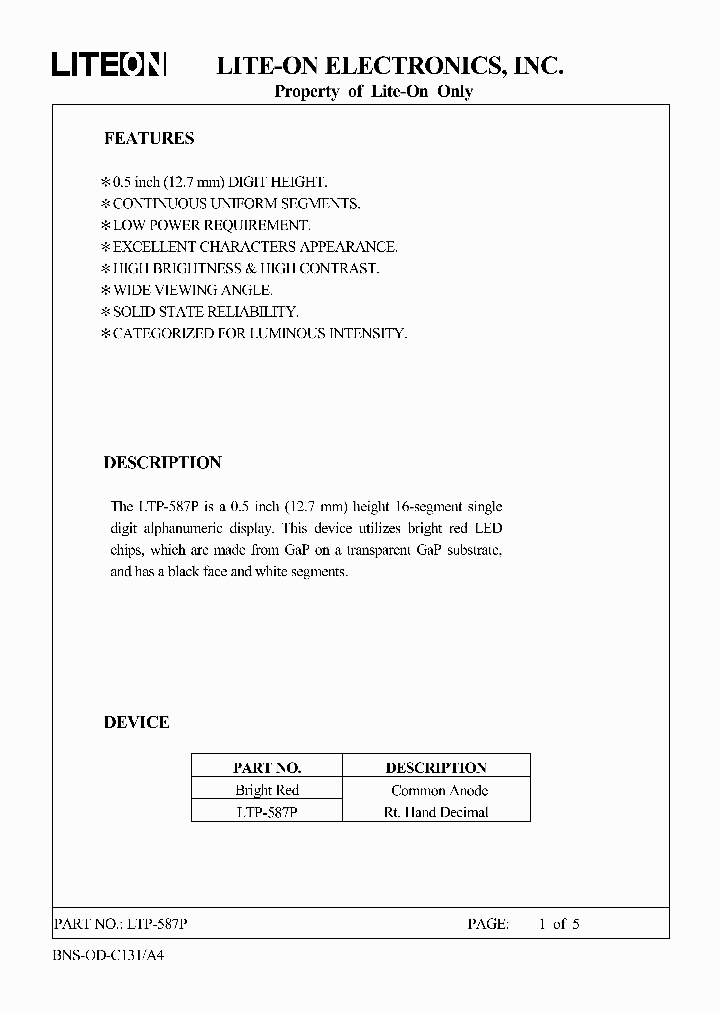 LTP587P_3122000.PDF Datasheet