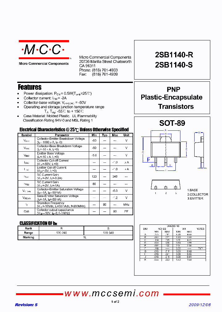 2SB1140-R_3123762.PDF Datasheet