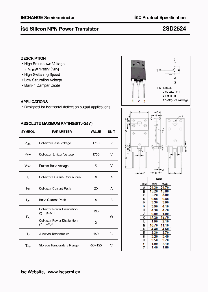 2SD2524_3127488.PDF Datasheet