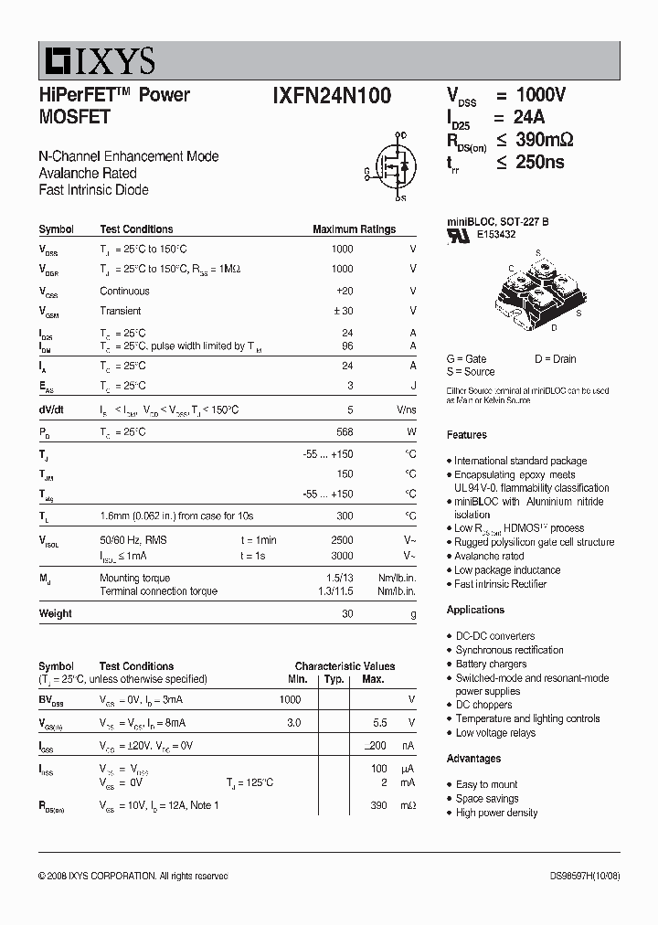 IXFN24N10008_3128191.PDF Datasheet