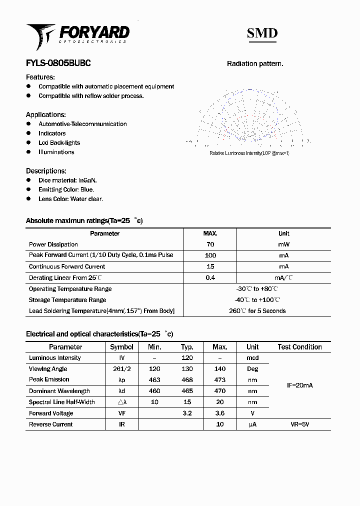 FYLS-0805BUBC_3128924.PDF Datasheet