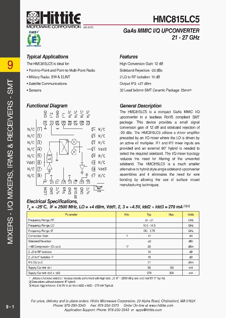 HMC815LC51007_3130322.PDF Datasheet
