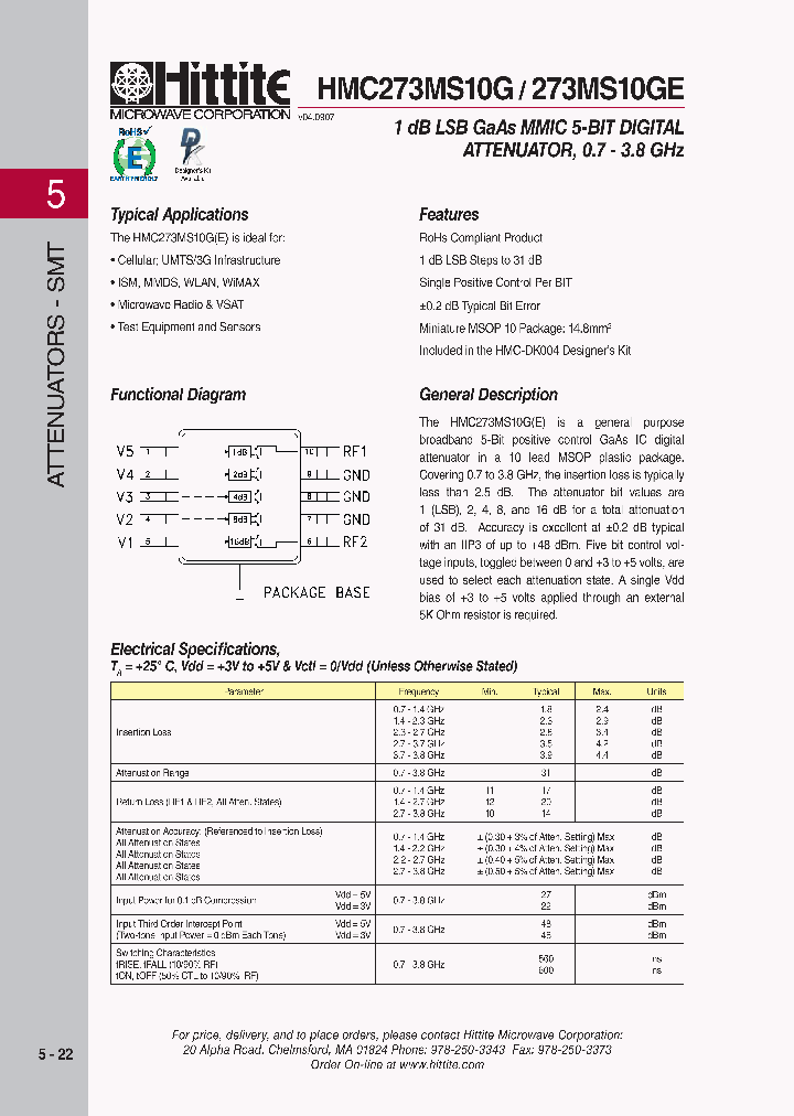 HMC273MS10G_3131034.PDF Datasheet