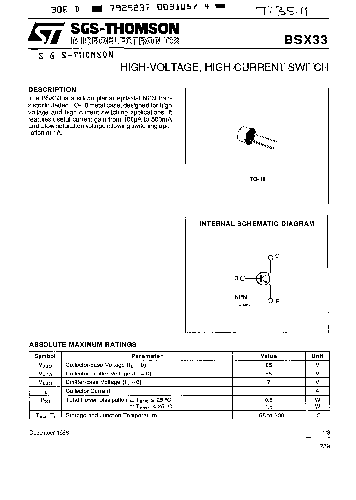 BSX33_3131116.PDF Datasheet