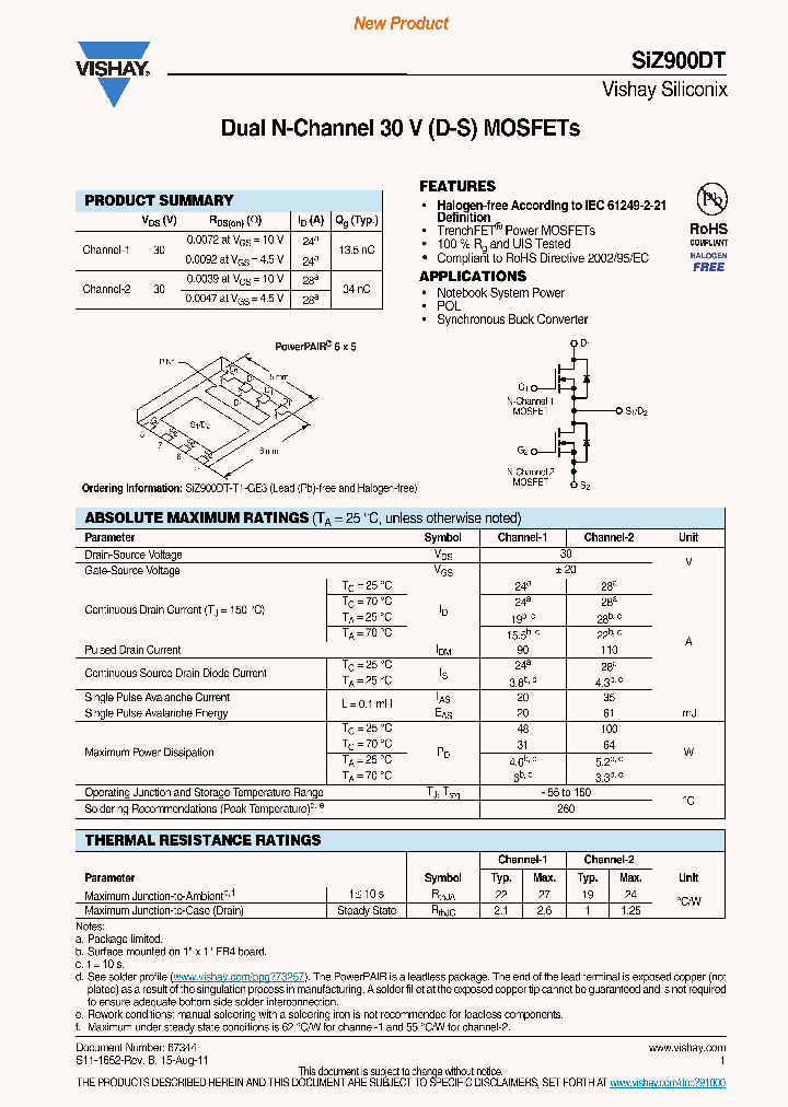 SIZ900DT-T1-GE3_3133689.PDF Datasheet