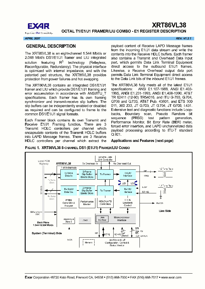 XRT86VL3807_3139557.PDF Datasheet