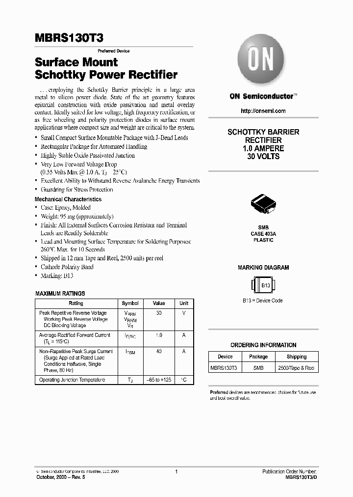 MBRS130T3-D_3143266.PDF Datasheet