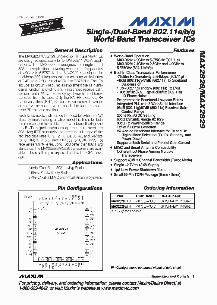 MAX2828ETN_3145363.PDF Datasheet
