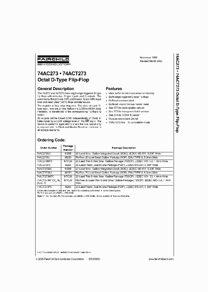 74ACT273MTCX-NL_3146402.PDF Datasheet