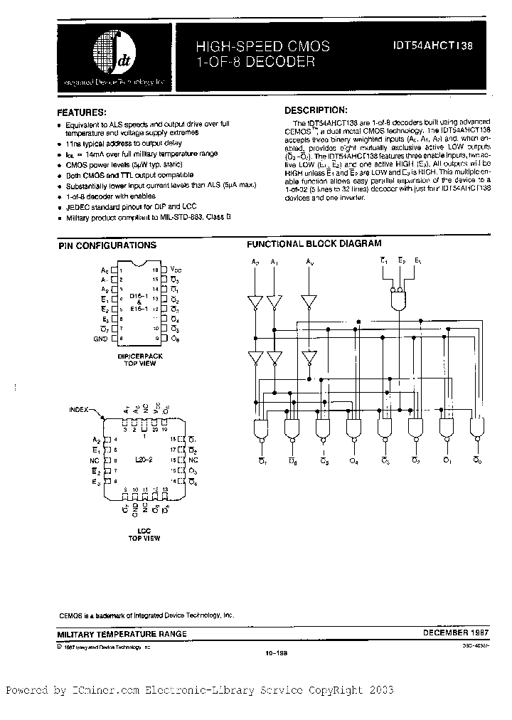 IDT54AHCT138EB_3147145.PDF Datasheet