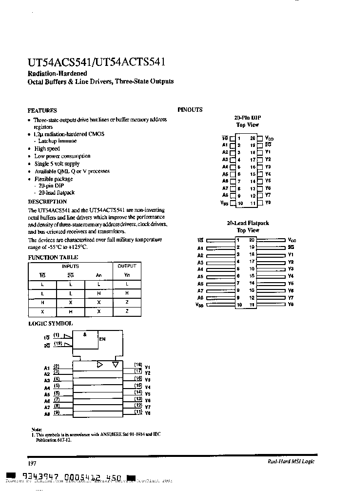 UT54ACTS541-UQXH_3147711.PDF Datasheet