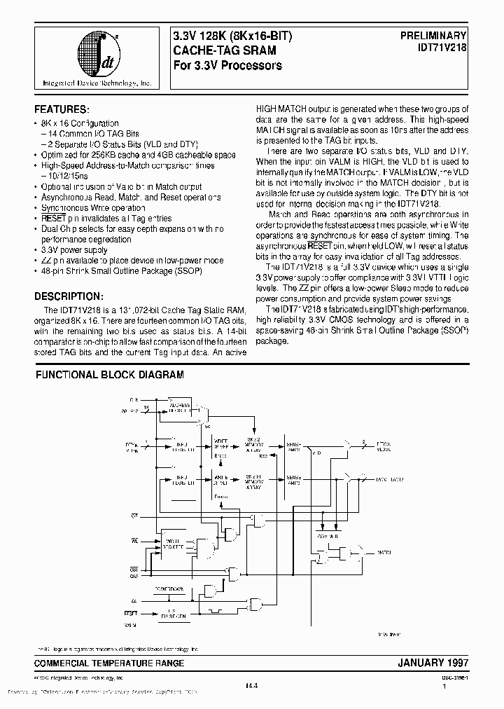 IDT71V218S15PV_3150303.PDF Datasheet