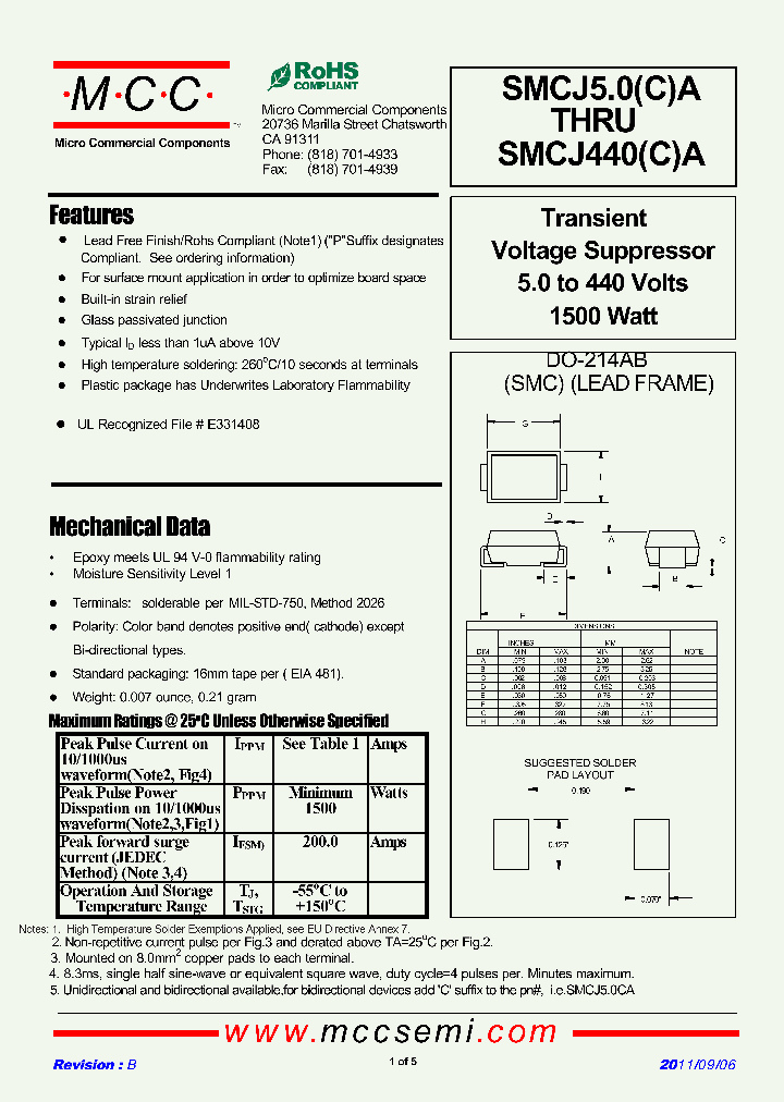 SMCJ440A_3150146.PDF Datasheet