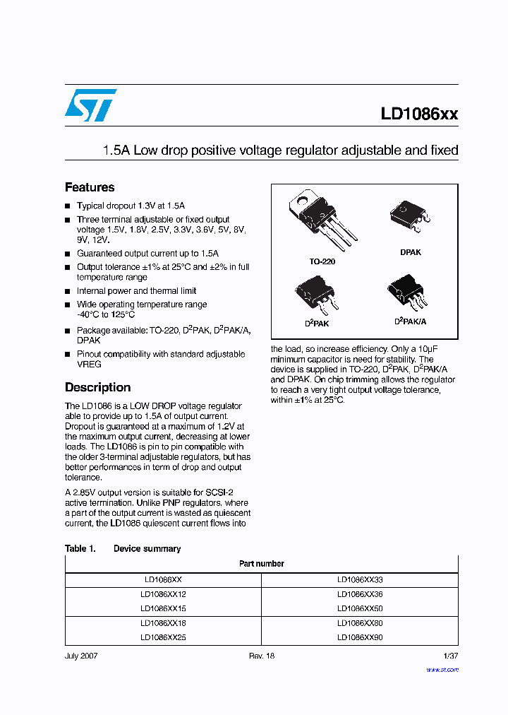 LD1086DT80TR_3150759.PDF Datasheet