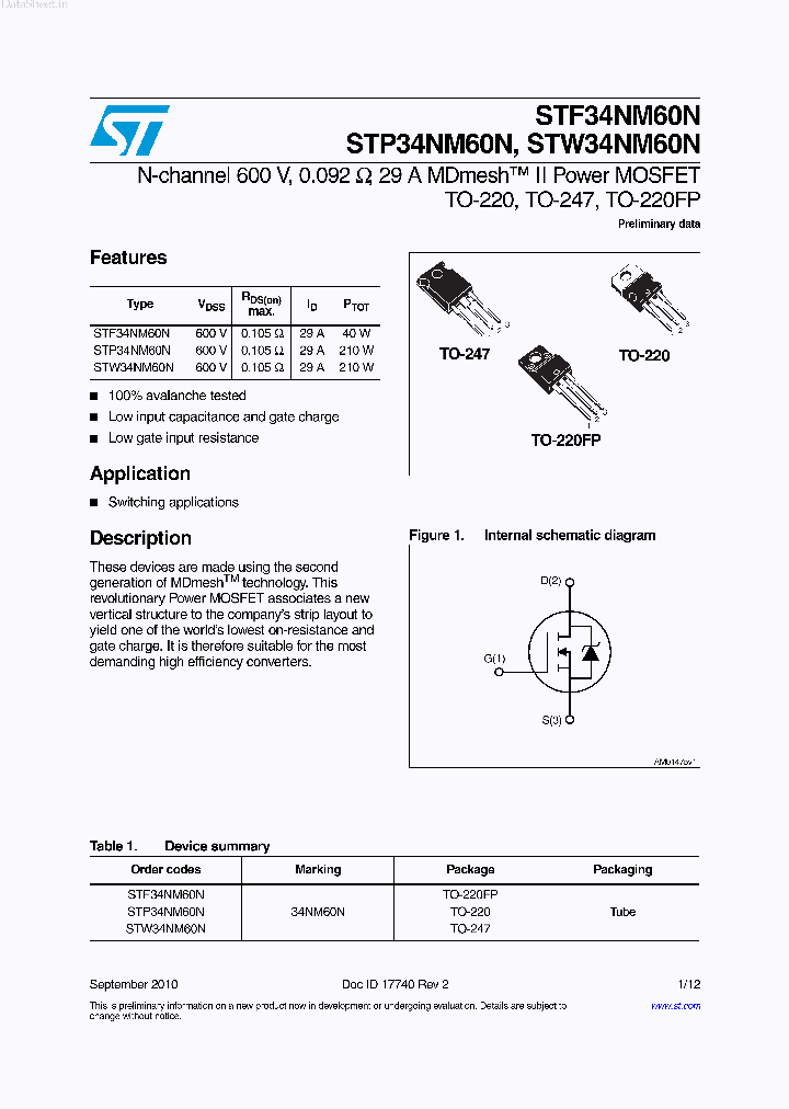 STF34NM60N_3153431.PDF Datasheet