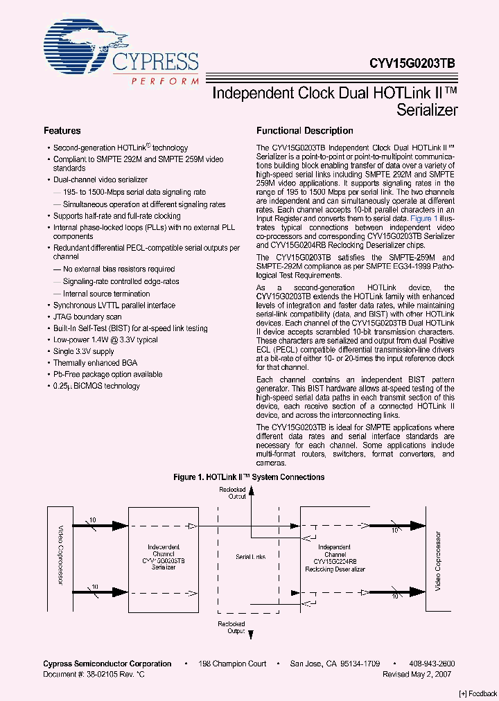 CYV15G0203TB-BGC_3154062.PDF Datasheet