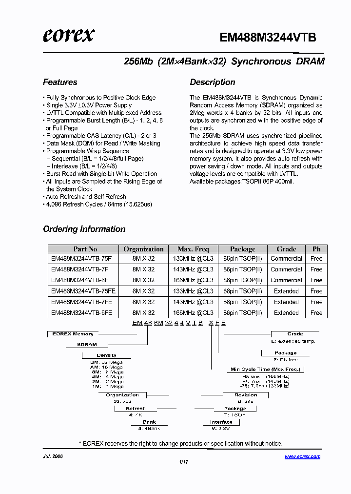 EM484M3244VTB-75FE_3154335.PDF Datasheet