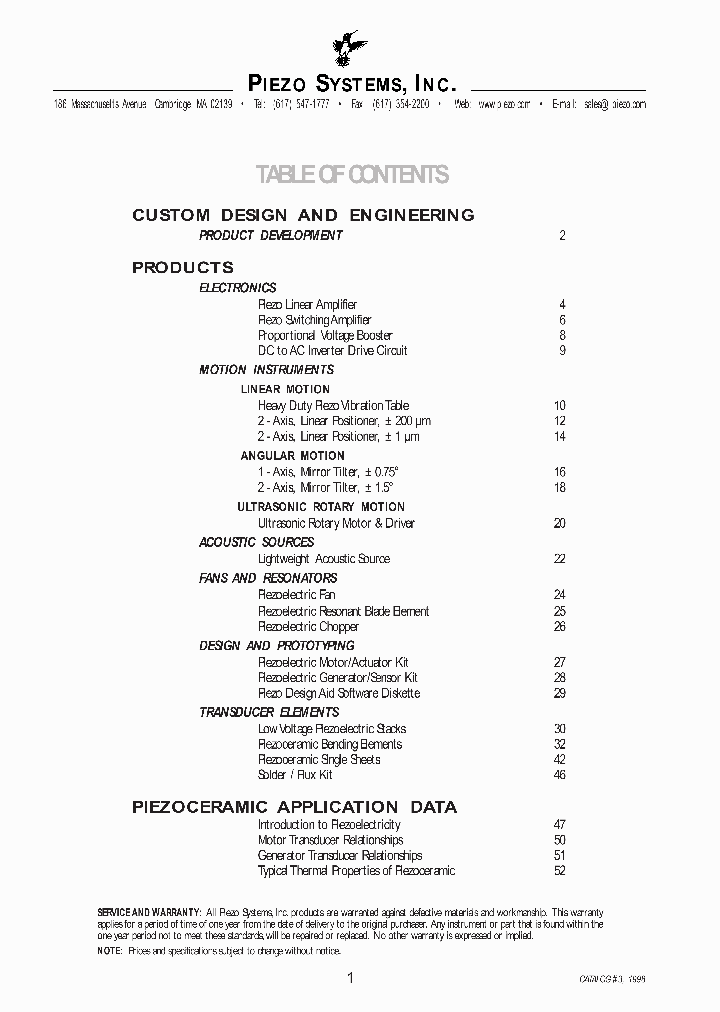 PIEZOSYSTEMSPRODUCTCATALOG_3152524.PDF Datasheet