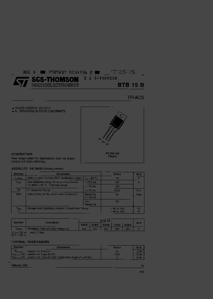 BTB15B_3153843.PDF Datasheet