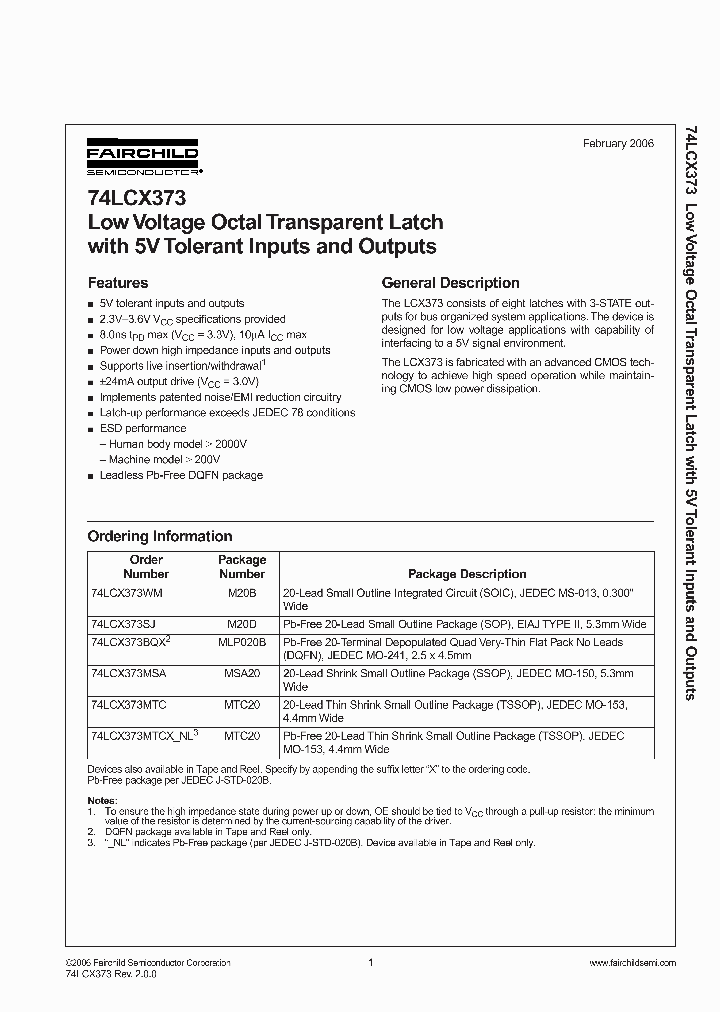 74LCX373MTCX-NL_3157076.PDF Datasheet