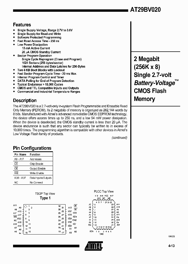 AT29BV020-25TC_3155738.PDF Datasheet