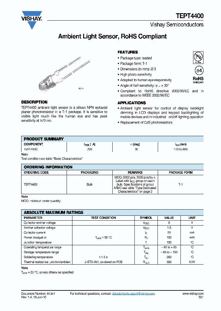 TEPT440010_3160646.PDF Datasheet