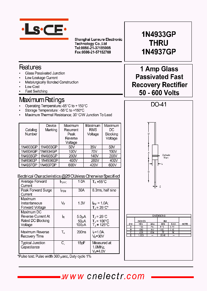 1N4933GP_3161060.PDF Datasheet