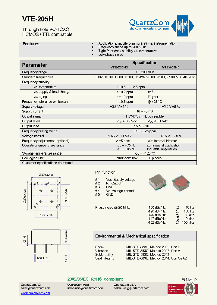 VTE-205H_3161209.PDF Datasheet