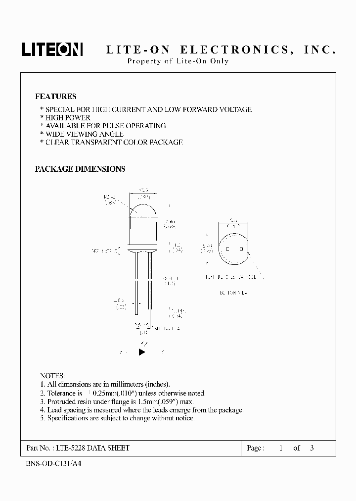 LTE-5228_3161910.PDF Datasheet