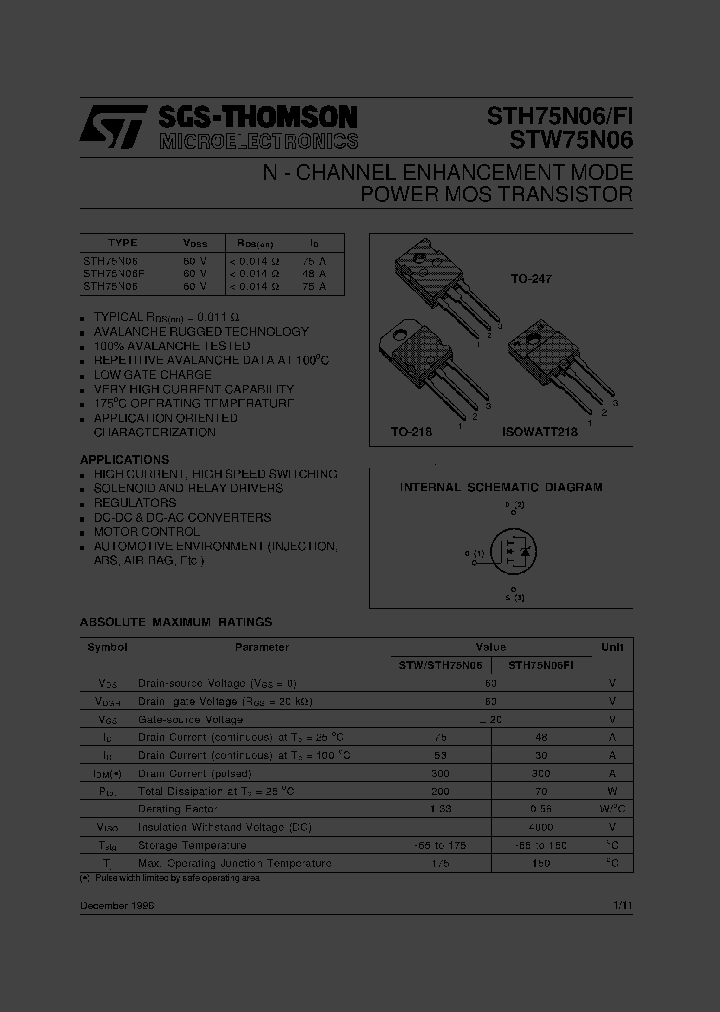 STH75N06FI_3164891.PDF Datasheet