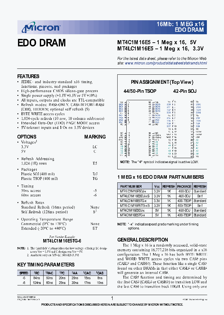 MT4LC1M16E5TG-5S_3164178.PDF Datasheet