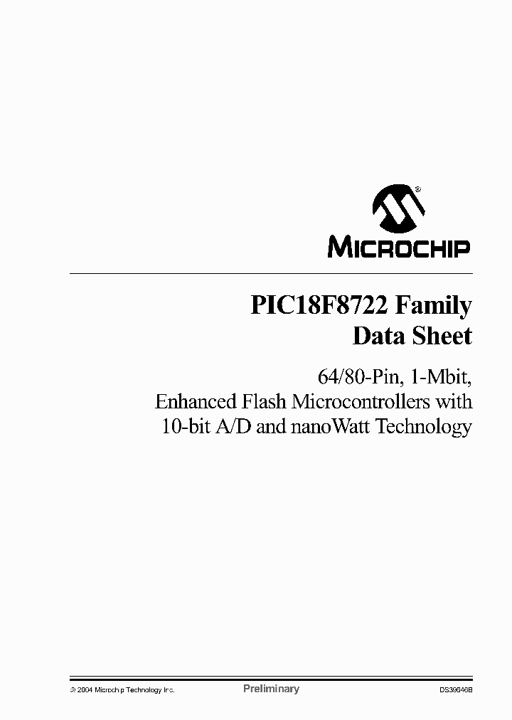 PIC18F6627TIPTQTP_3165839.PDF Datasheet