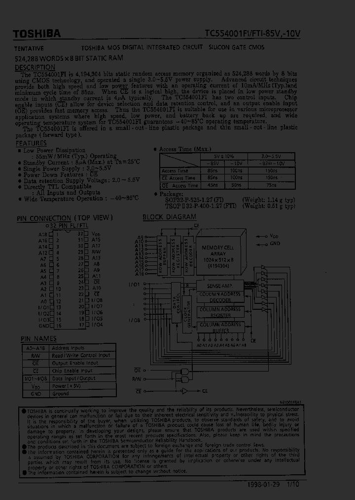 TC554001FTI-85V_3165659.PDF Datasheet